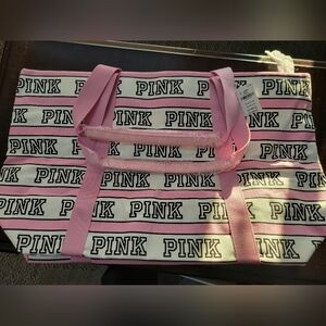 PINK Victoria's Secret Pink and White Tote
